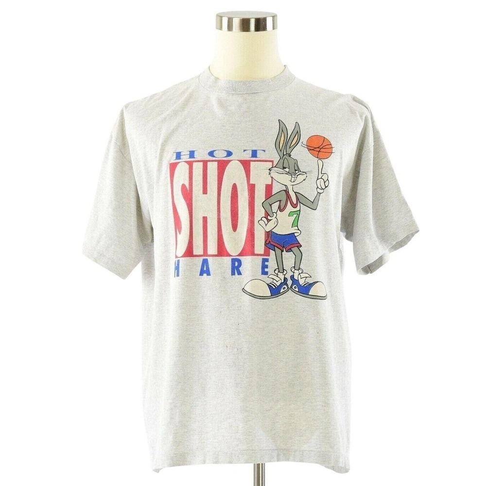 90s Vintage Bugs Bunny T Shirt Heather Gray 2XL Acme Looney Tunes Graphic Tee